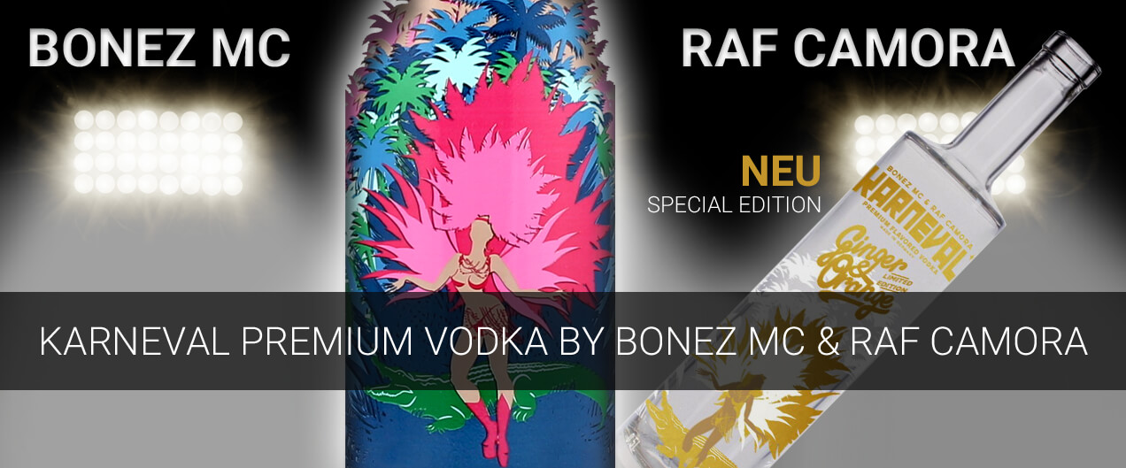 Karneval Premium Vodka by Bonez MC & RAF Camora