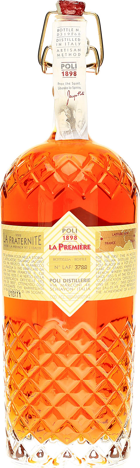 Poli La Premiere Acquavite Vinaccia Tresterdestillat au