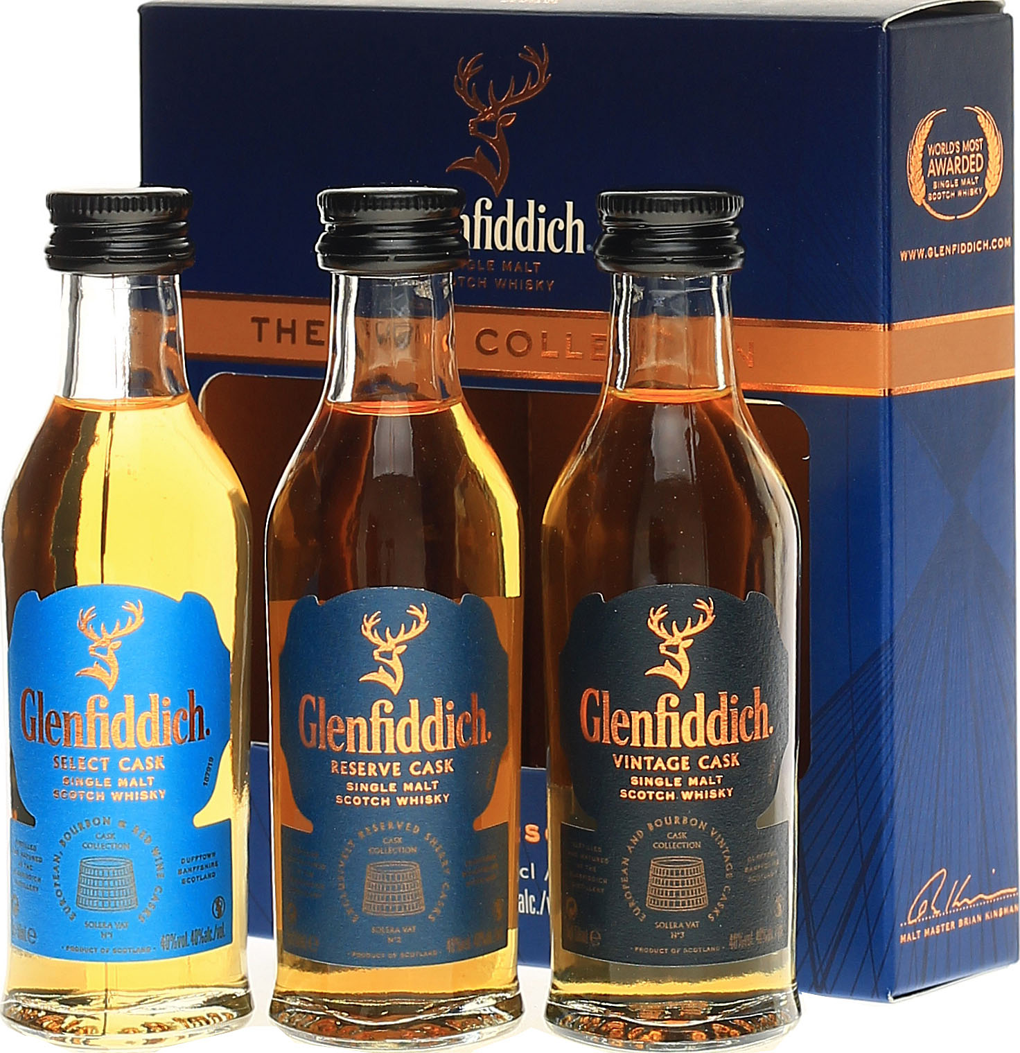 Glenfiddich Cask Collection Set 3 x 0,05 Liter