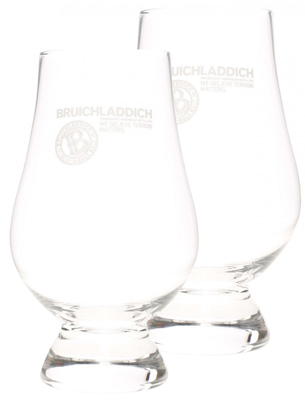 Zwei Bruichladdich Nosing Gläser