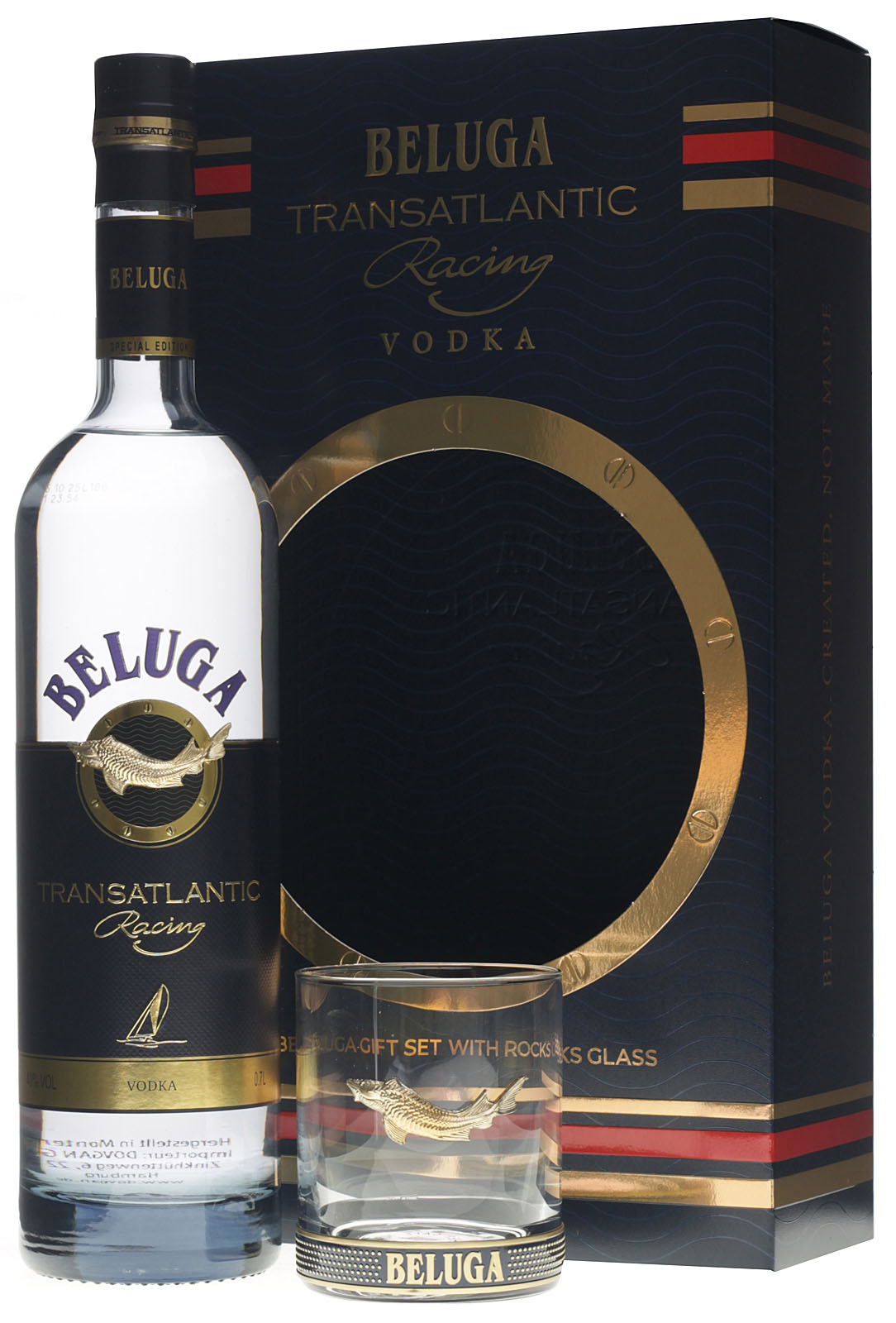 【BELUGA】TRANSATLANTIC Racing ウォッカ　グラス付き Beluga Transatlantic Racing Vodka Geschenkset kaufen