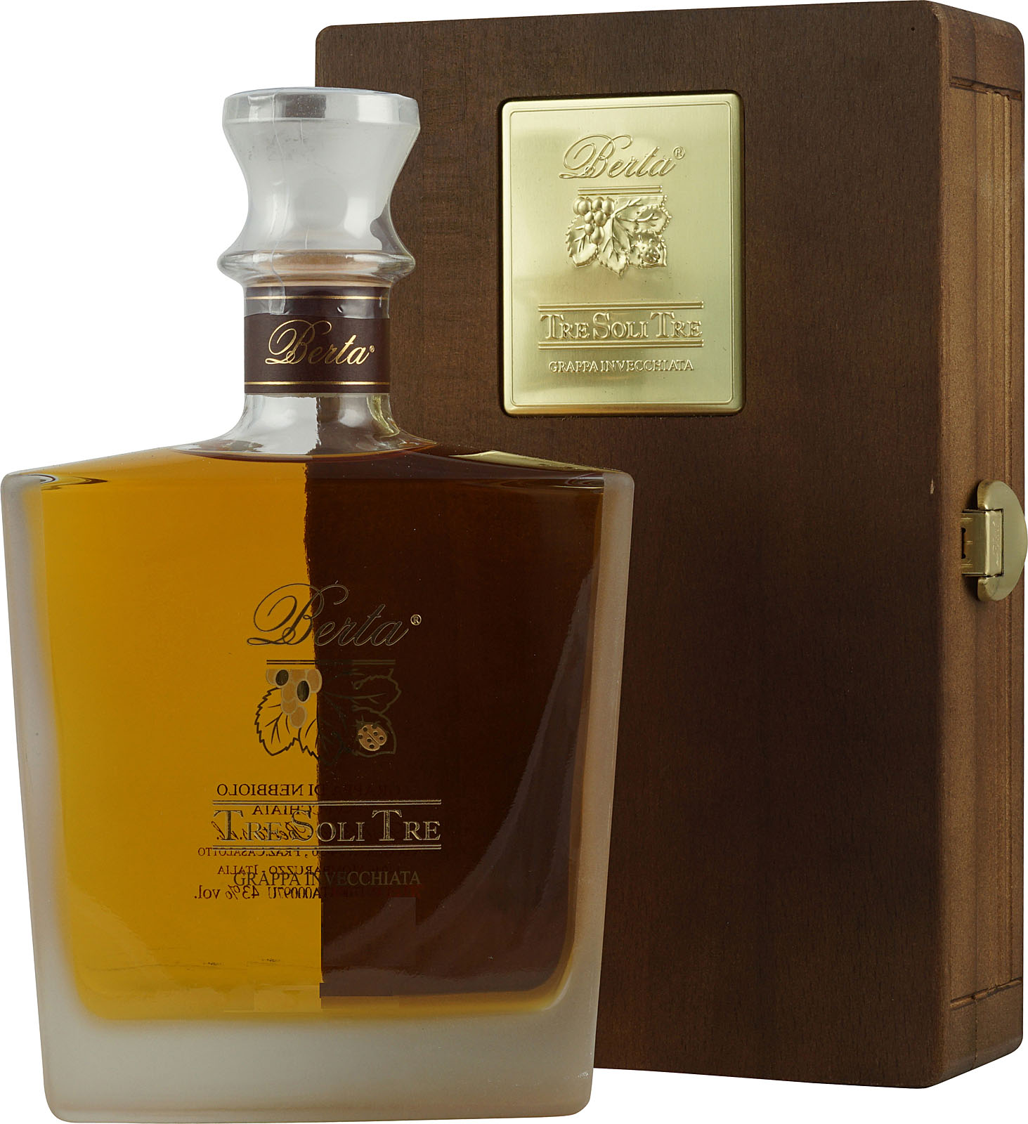 Berta Tre Soli Tre in Holzkiste 700ml 43%