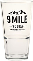9 Mile Vodka Longdrink Glas, neu im Shop 