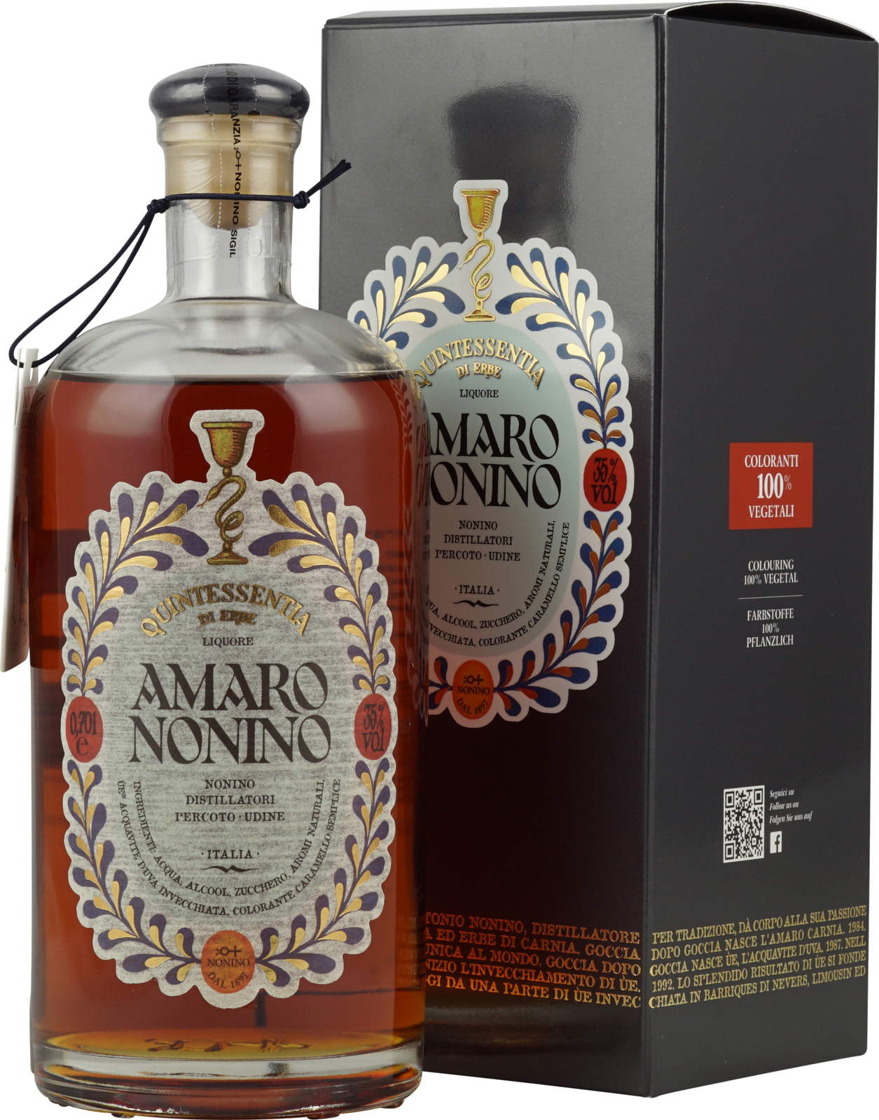 Amaro Nonino Quintessentia 0,7 Liter 35 mehr Likör