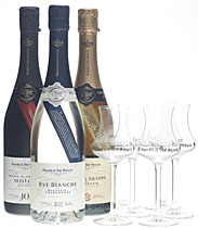 Andrea da Ponte Set mit 3x 0,7l und 6 Gläsern Andrea da Ponte Set mit 3x 0,7l und 6 Gläsern