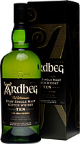 Ardbeg Ten Whisky hier bei uns im Onlineshop