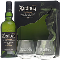 Ardbeg Ten Geschenkset mit Gl�sern