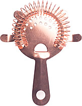 Verkupfter Abseiher mit 4 Stützen B 11,7 cm L 15 cm Verkupfter Abseiher mit 4 Stützen B 11,7 cm L 15 cm