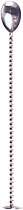 Bar Spoon, square twisted rod, flat top, 18/8, B 2,7cm,