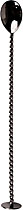 Bar Spoon, square twisted rod, flat top, 18/8 gun-metal