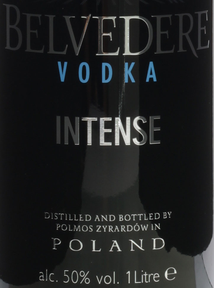 Belvedere Vodka Intense 50% Vol. 1L