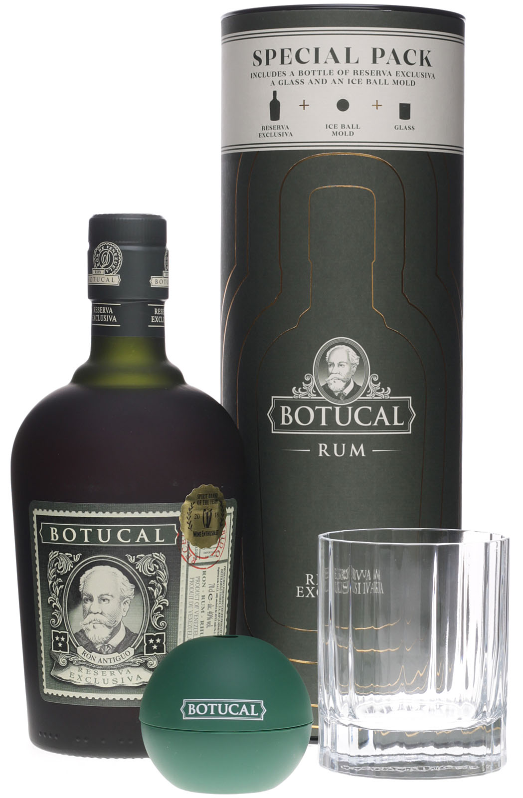 Botucal Reserva Exclusiva im Set mit Glas und Eiskugelf