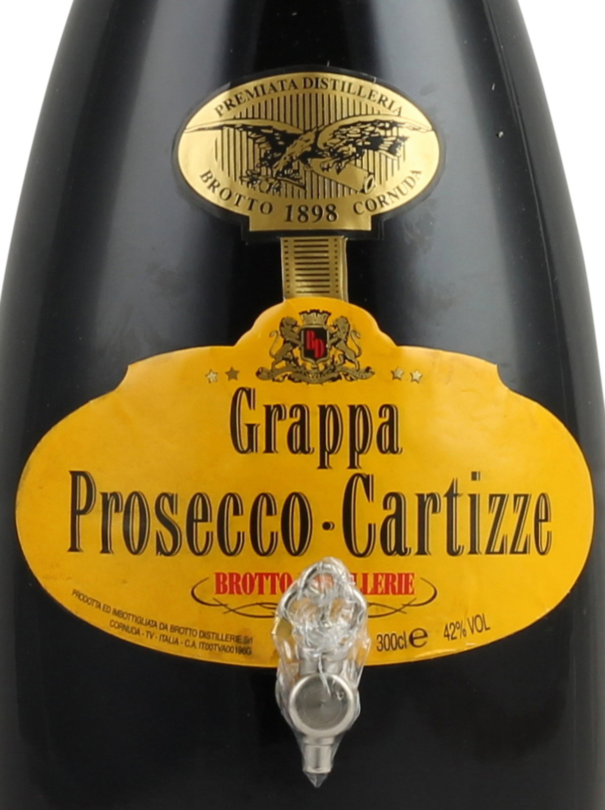 Brotto Grappa Prosecco Cartizze 3000 ml 42 % Vol., Grap