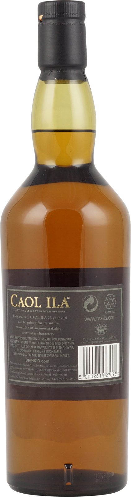 Caol Ila 25 Jahre 43% 0,7l, 244,44