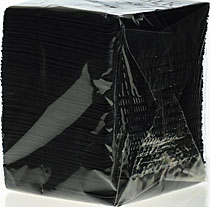 Cocktail Servietten, 25x25 cm, 1/4 Falz, 200 Stk., schw