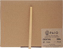 Cocktail Trinkhalme aus Schilf 15 cm mit 9 mm Durchmess Cocktail Trinkhalme aus Schilf 15 cm mit 9 mm Durchmess
