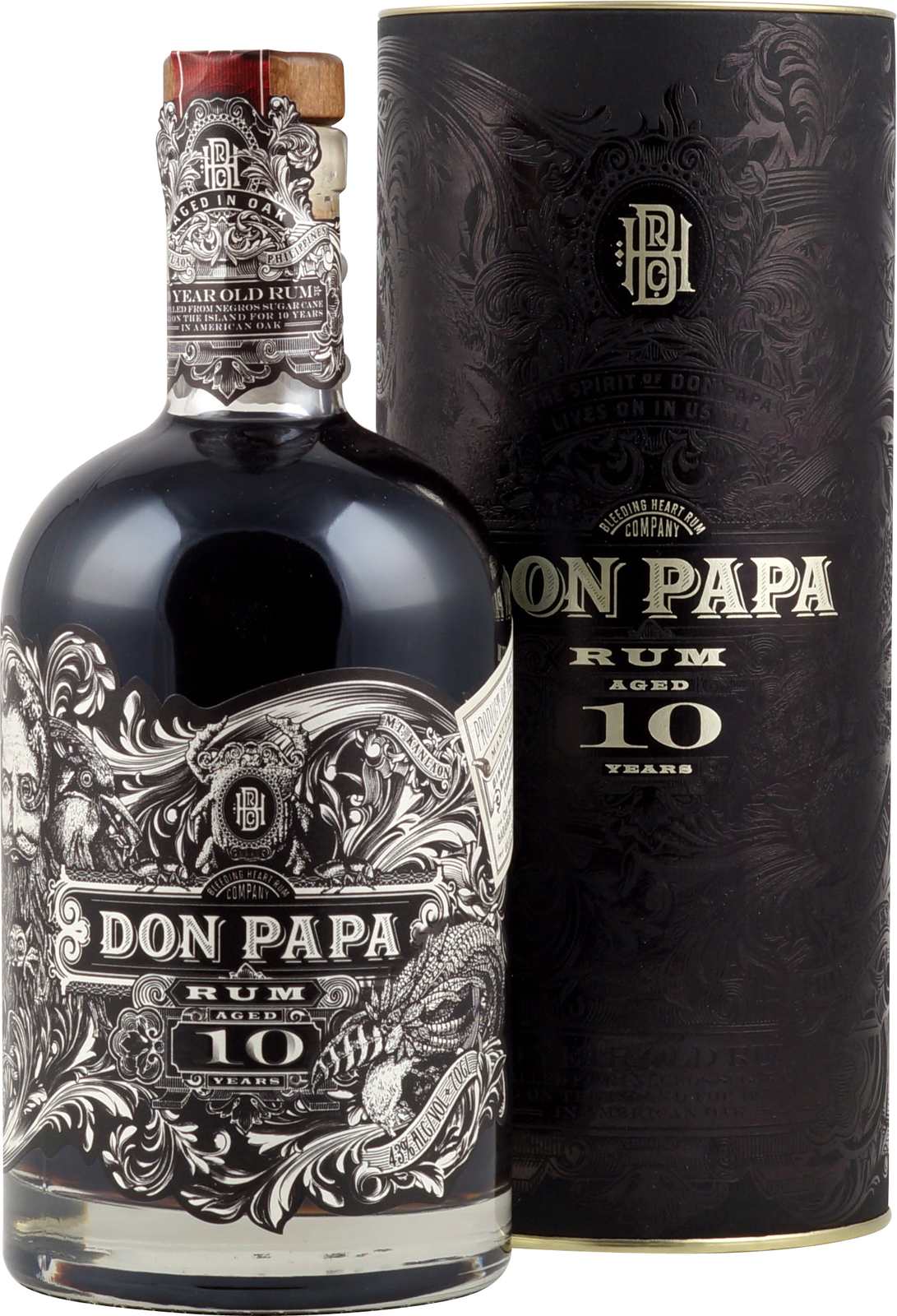 Don Papa Rum 10 Jahre mit 43 % Vol. - Gelagerter Rum de