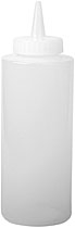 Dosierflasche mittel, klar, � 6cm, H 18cm, 355 ml