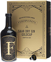 Ferdinands Saar Dry Gin Goldcap 0,5 Liter 49% Vol.