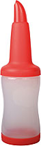 Freepour Bottle 1 Liter - Rote Kunststoff-Flasche