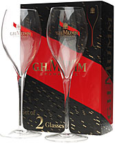 G.H. Mumm Champagner Gläser, elegantes Champagner Glas G.H. Mumm Champagner Gläser, elegantes Champagner Glas