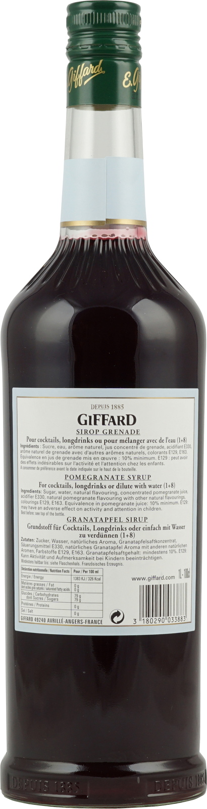Giffard Granatapfel (Grenade, Pomegranate) Sirup