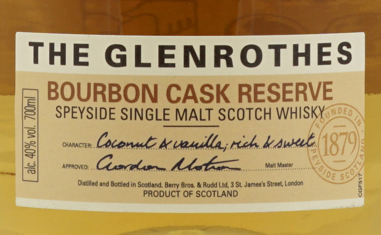 Glenrothes Bourbon Cask Reserve Whisky im Shop kaufen