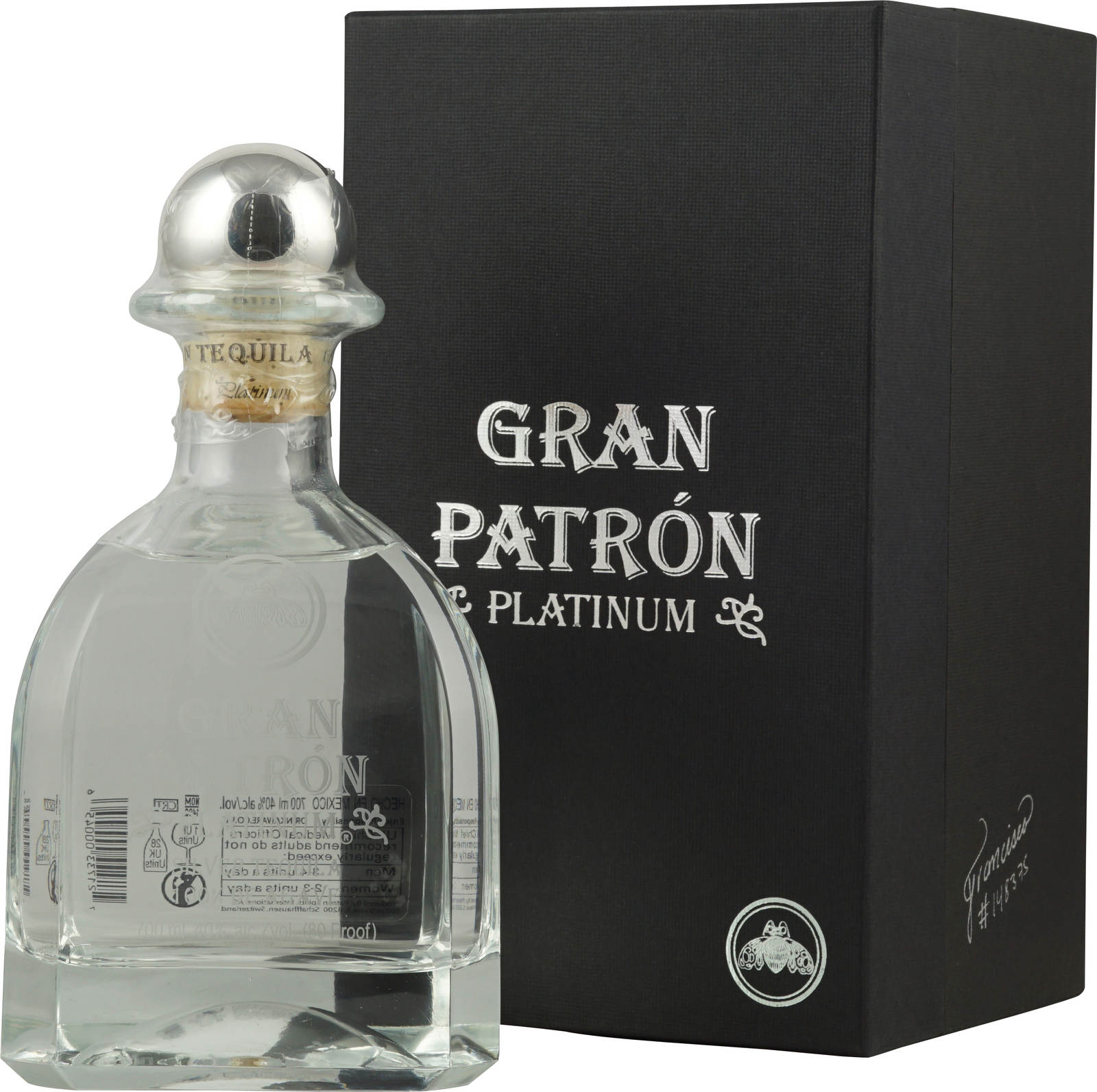 Gran Patron Platinium Tequila 0,7 L, 40 mit Holzbox