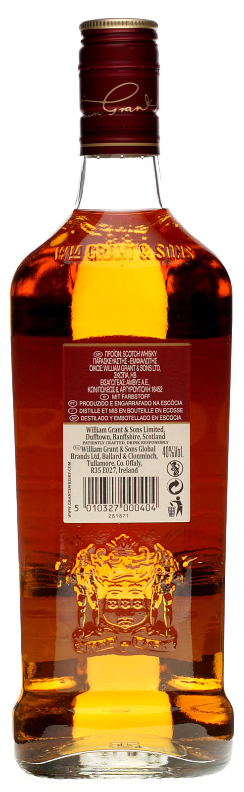 Grants Triple Wood Whisky mit 700 ml und 40 % Vol.