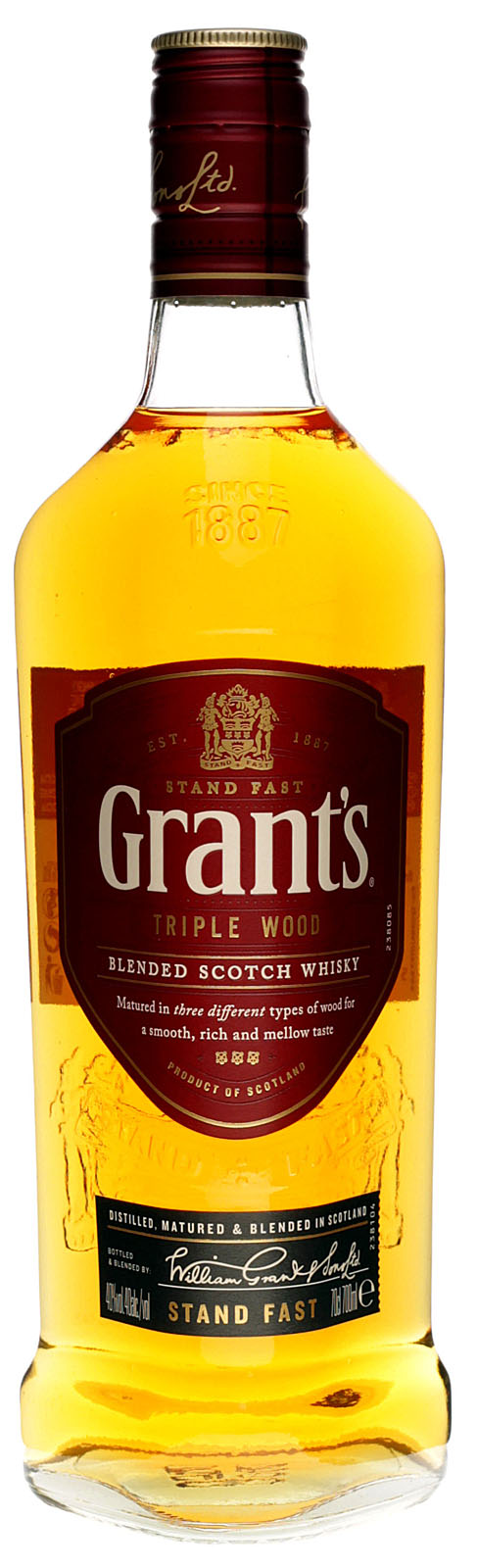 Grants Triple Wood Whisky mit 700 ml und 40 % Vol.