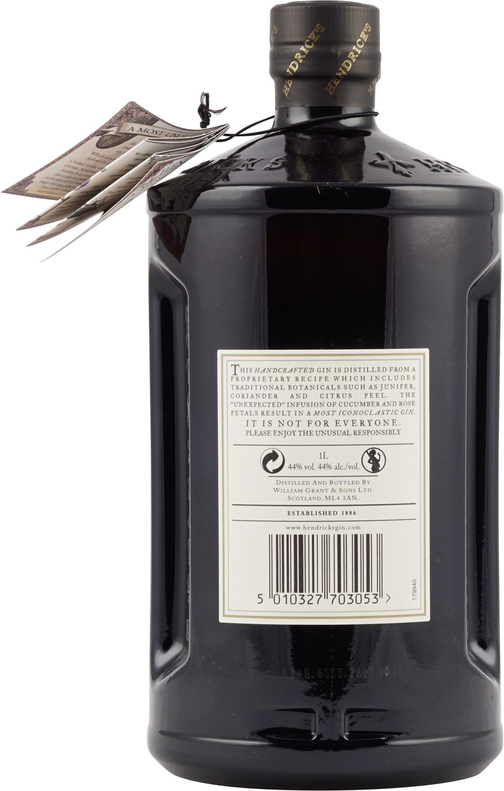 Hendricks Gin 1 Liter mit 44 Vol. aus England