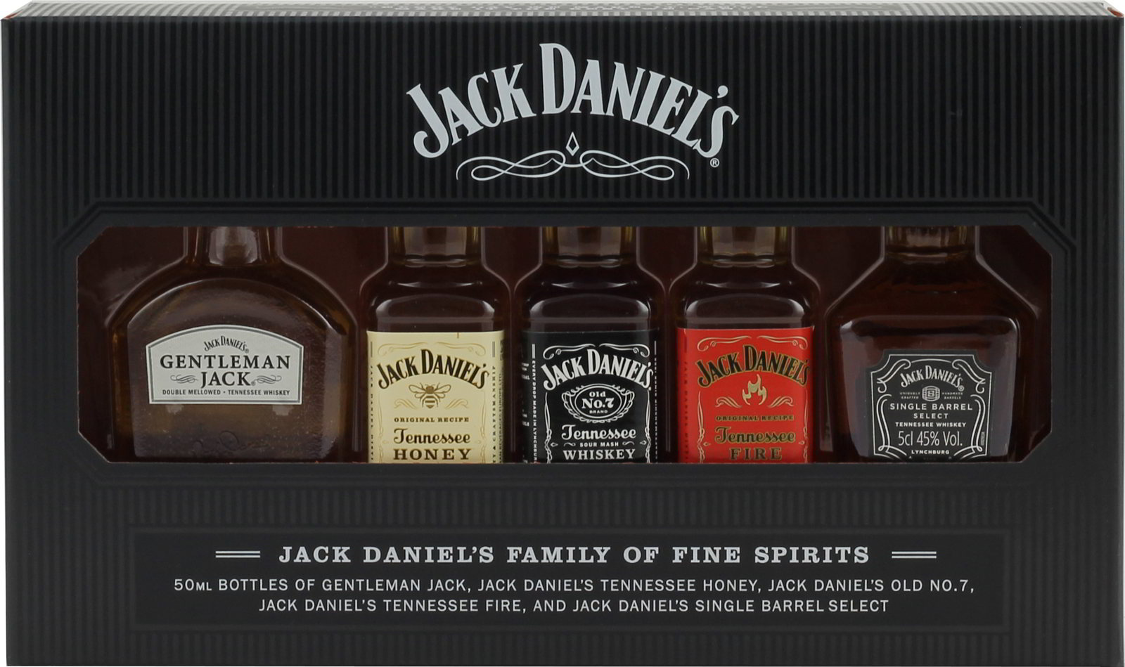 Jack Daniels Family Mini Pack 5 x 0,05 Liter