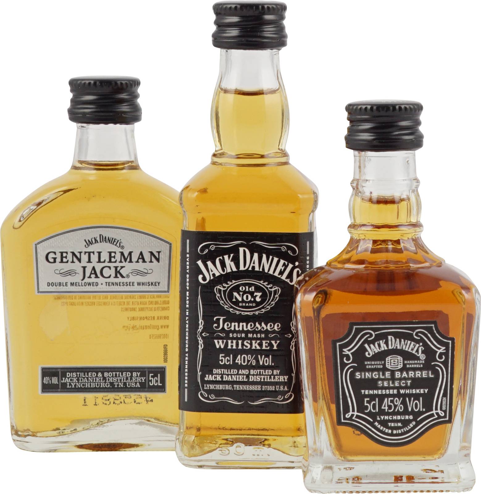 Jack Daniels im Set mit Miniaturflaschen aus den USA im günstigen Shop