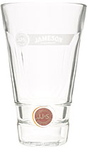 Jameson Longdrink Glas mit Relief und Bodenprägung Jameson Longdrink Glas mit Relief und Bodenprägung