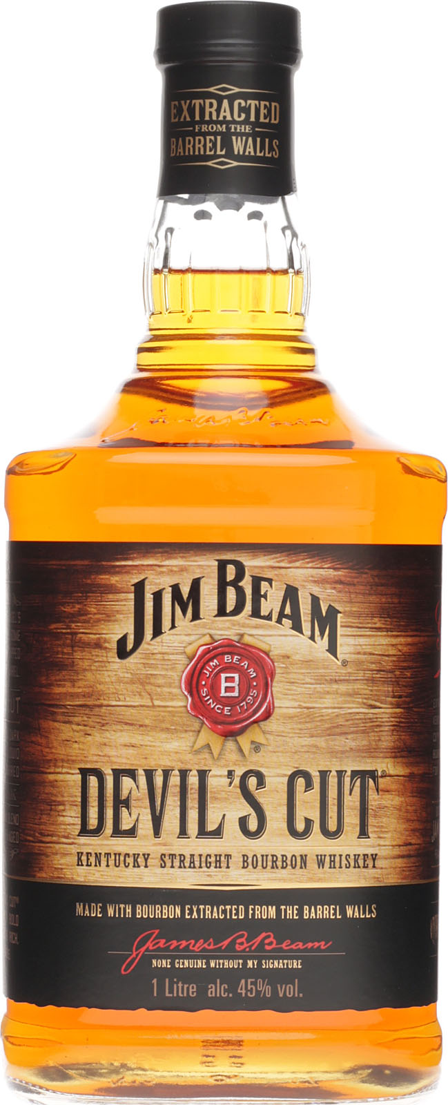 Jim Beam Devils Cut in der 1 Liter Flasche aus den USA