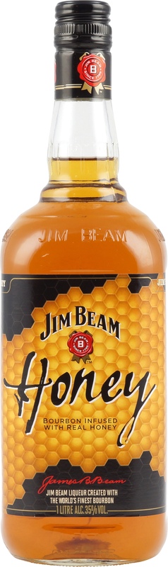 Vol. Liter % - Beam 35 Whiskylikör und 1 Jim Honey