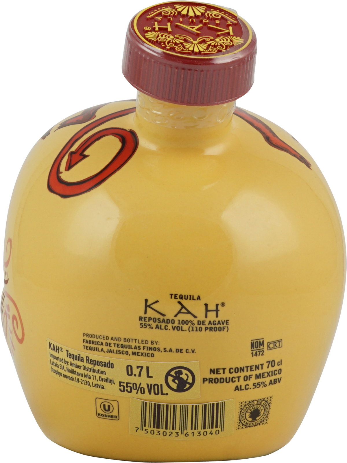 Kah Tequila Reposado 0,7 Liter 55 Vol. Totenkopf Tequ