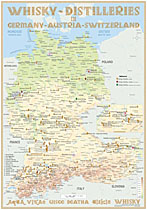 Karte der Destillerien Deutschlands, Österreichs Karte der Destillerien Deutschlands, Österreichs