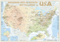 Karte der Destillerien USA in Postergröße (42 x 60cm) Karte der Destillerien USA in Postergröße (42 x 60cm)