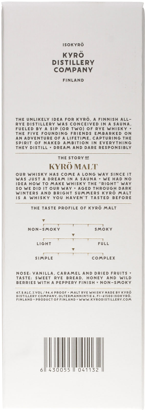 Kyrö Malt Rye Whisky aus Finnland hier im Spirituosen S