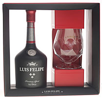 Luis Felipe Brandy mit Glas bei uns kaufen