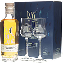 Marzadro Le Diciotto Lune Geschenkset mit 2 Gläsern Marzadro Le Diciotto Lune Geschenkset mit 2 Gläsern
