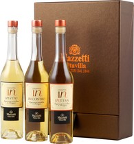 Mazzetti In Grappa Tasting Set mit drei „IN“ Grappa Mazzetti In Grappa Tasting Set mit drei „IN“ Grappa