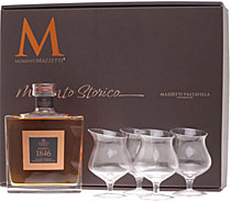 Mazzetti d´Altavilla Riserva 1846 mit 4 Gläsern Mazzetti d´Altavilla Riserva 1846 mit 4 Gläsern