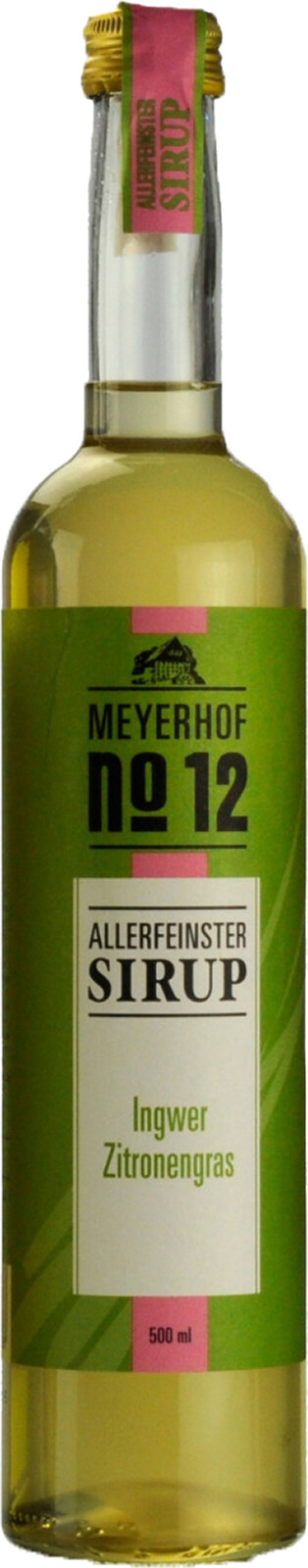 Meyerhof No. 12 Ingwer-Zitronengras Sirup 0,5 Liter