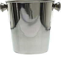 Mini Ice-Bucket mit Griffen Edelstahl, �14,5 x H14,5 cm
