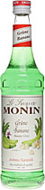 Monin Grüne Banane Sirup bei uns kaufen. Monin Grüne Banane Sirup bei uns kaufen.
