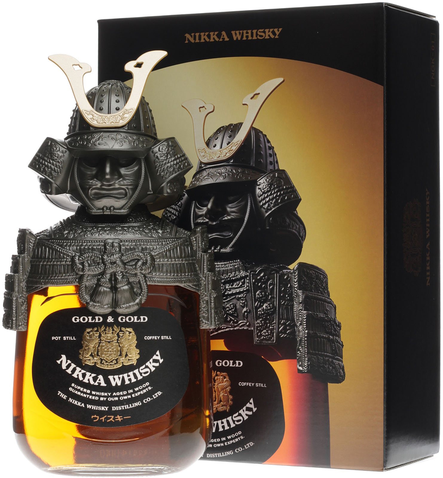 Nikka Gold & Gold Kabuto Samurai Whisky 43 Vol. im Sh
