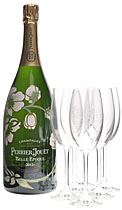 Perrier Jouet Belle Epoque 1,5 Liter mit 6 Champagnerfl