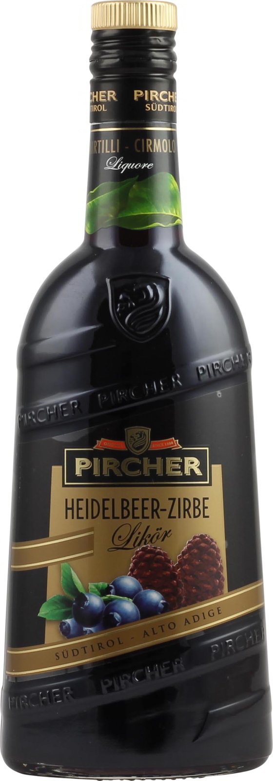 Pircher Heidelbeerlikör mit Zirbe 0,7 Liter 25 % Vol.